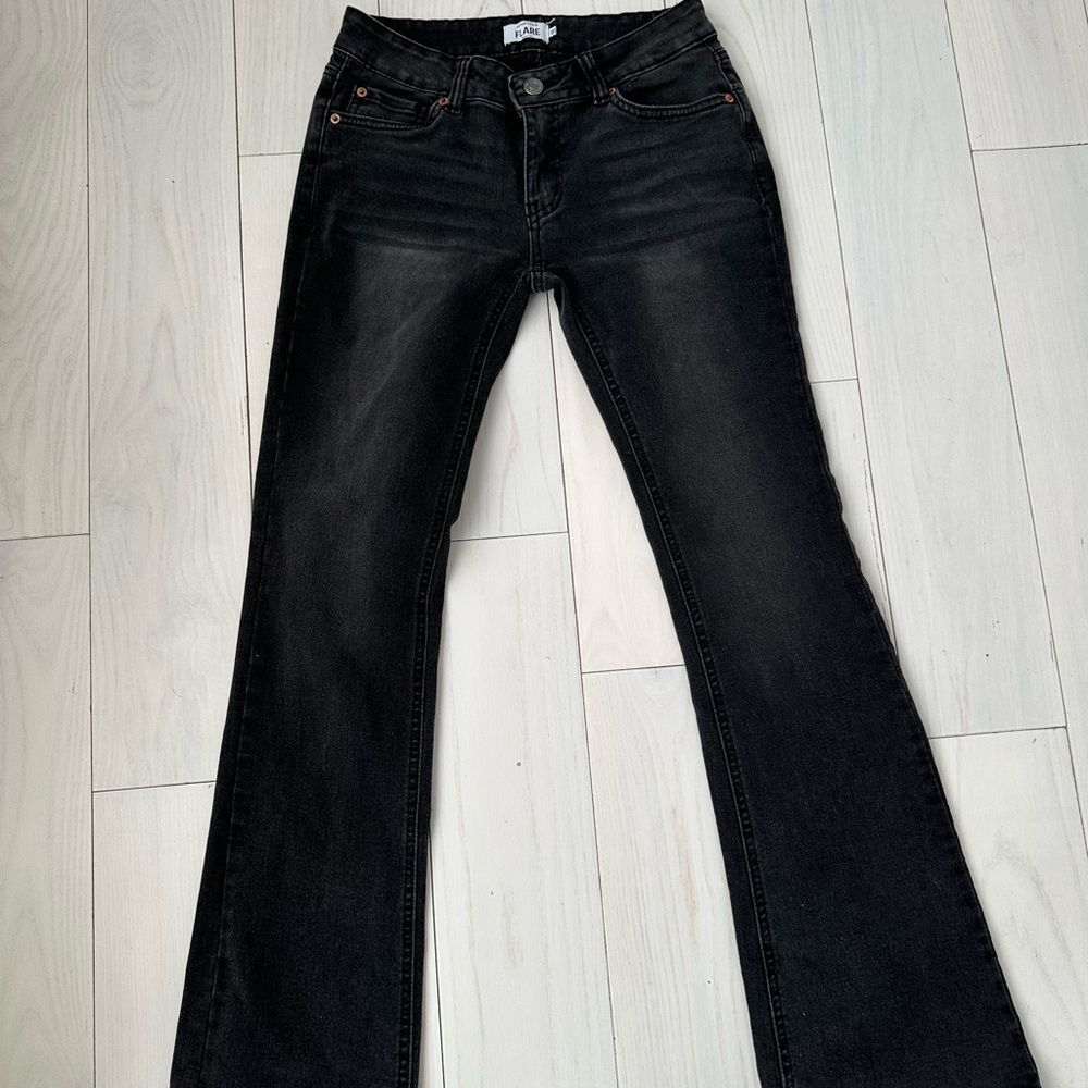 Refuge Black Flare Women's Jeans